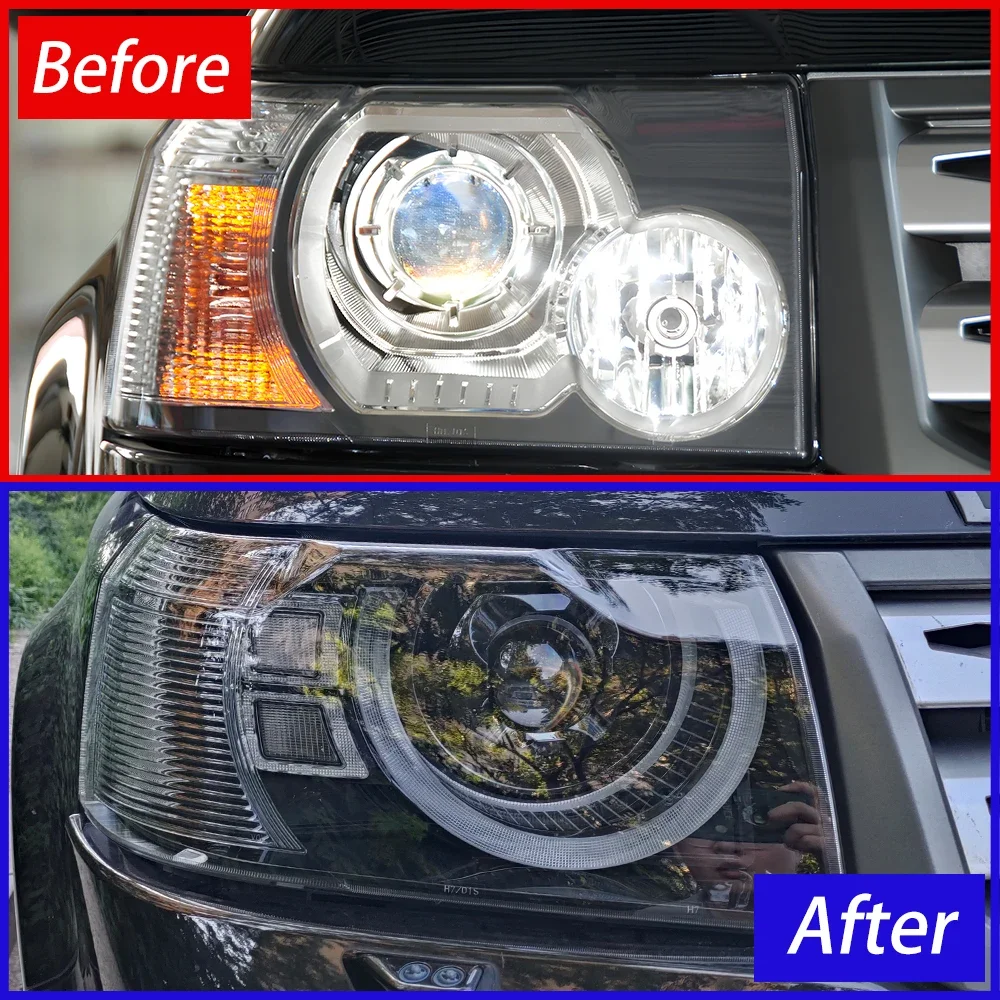 Car Front Lamps for Freelander 2 2007-2012 LED Auto Headlights Assembly Upgrade Bifocal Projector Lens Accessories