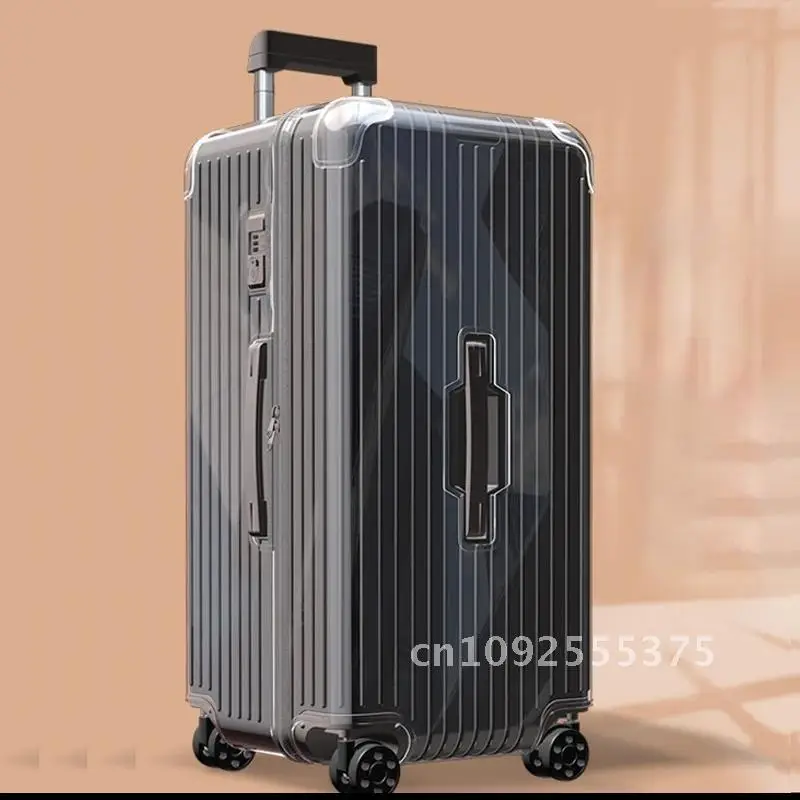 Transparent Cover Applicable for Rimowa Clear Suitcase Protective Cover Essential Trunk Plus 31 33 Inch Rimowa Luggage Cover