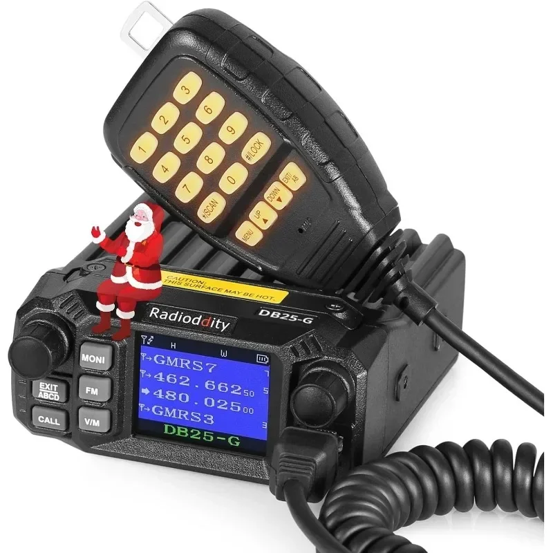 DB25-G GMRS Mobile Radio GMRS Repeater Capable, with Dual Band Scanning Receiver, for Car Vehicle, Off Road, Overlanding
