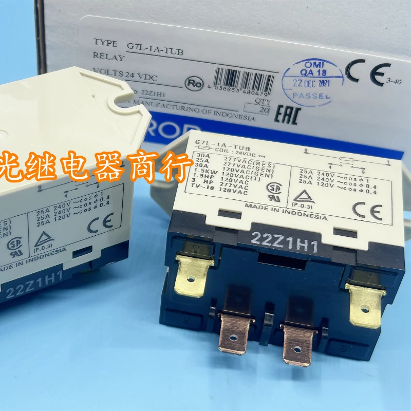 

（Brand New Original）1pcs/lot 100% original genuine relay:G7L-1A-TUB 24VDC 4pins DC24V