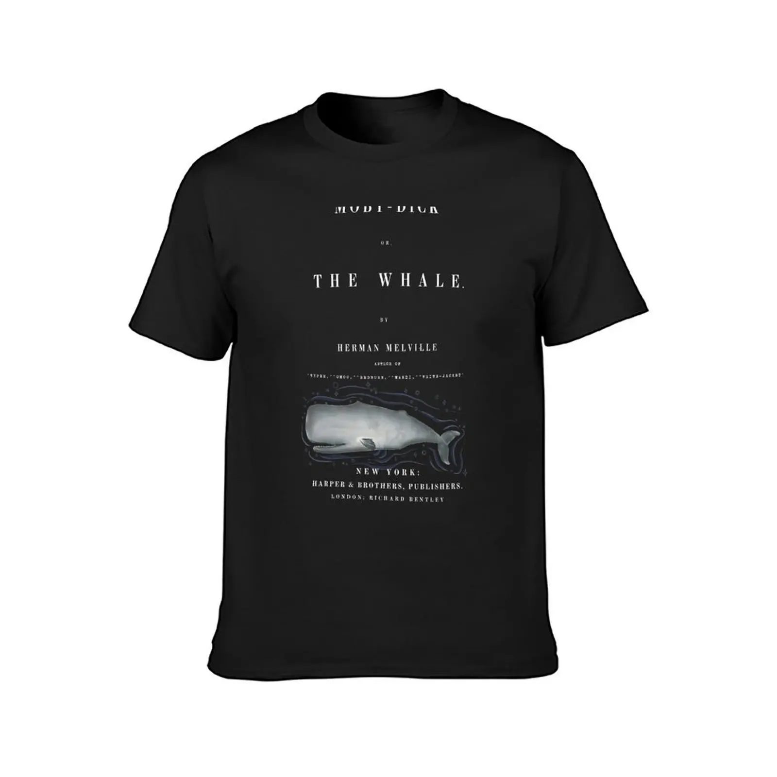 Moby Dick by Herman Melville T-Shirt summer tops oversized t shirt Personalized t-shirt shirts men