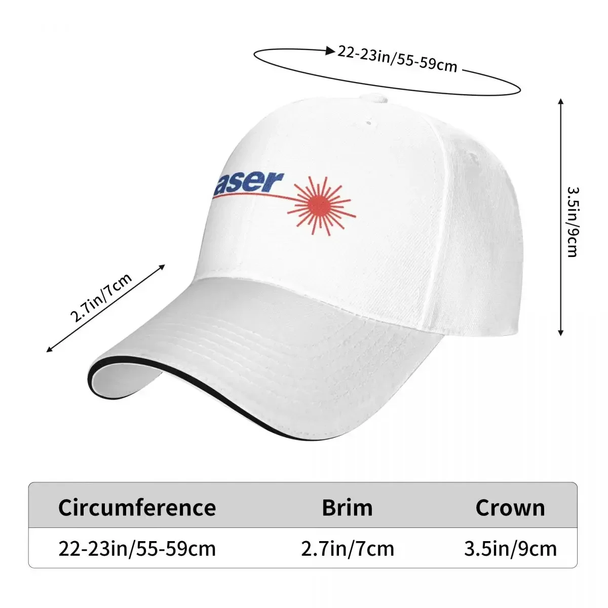 Laser SailBoat Logo Cap Fashion Casual Baseball Caps Adjustable Hat Summer Unisex Baseball Hats Customizable Polychromatic