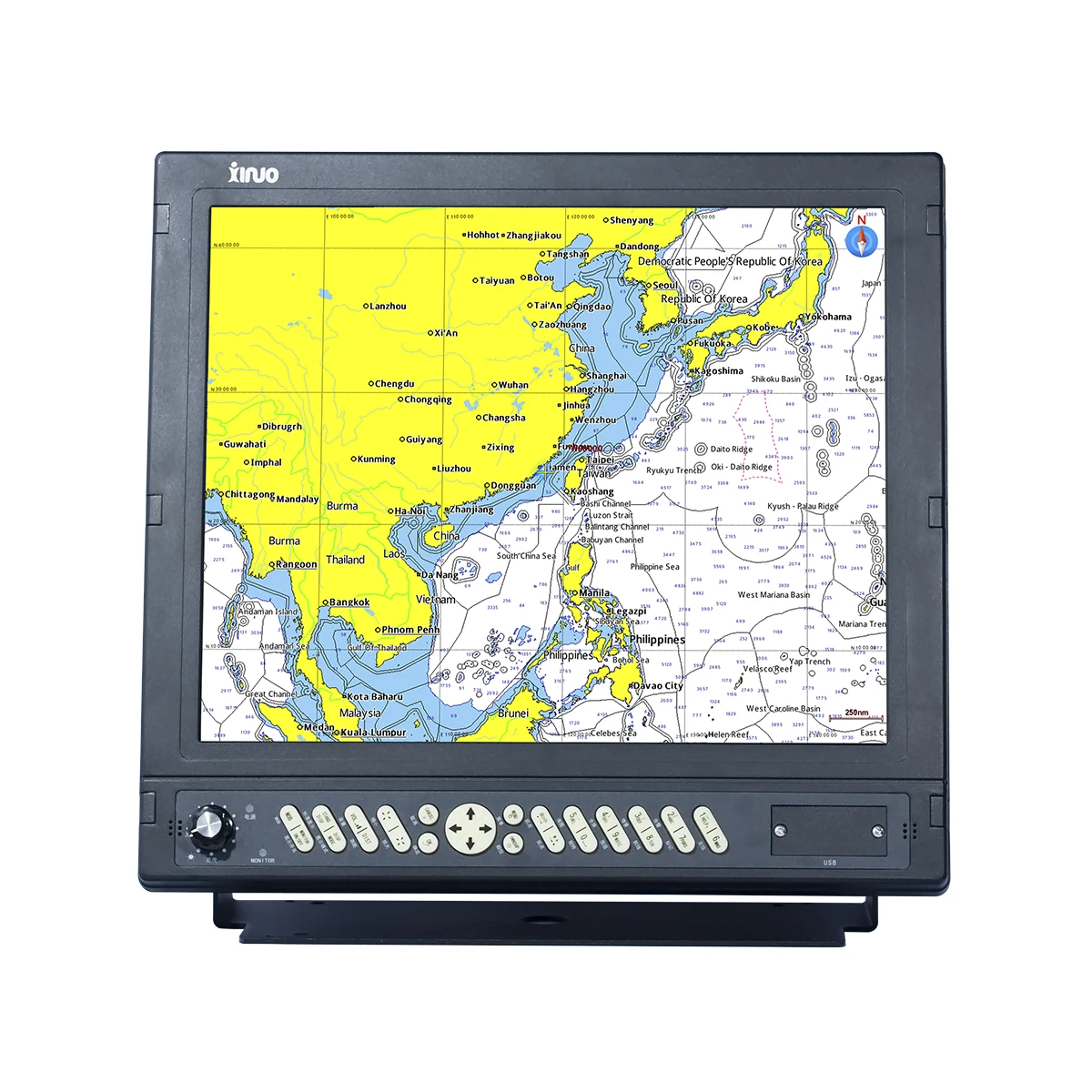 

Marine Navigation Communication XINUO GPS Chart Plotter HM-1817 17" Large Display CE Certificate IMO Standards IP65