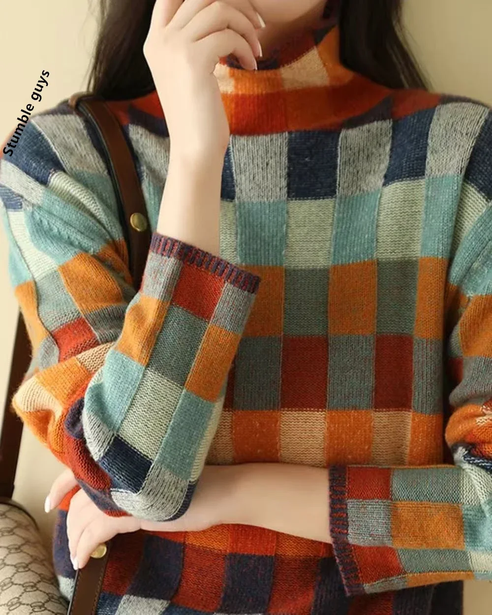 الخريف الشتاء سترة المرأة أزياء عارضة النمط الأوروبي الأمريكي دافئ دافئ عيد الميلاد سانتا هوديي الغزلان متماسكة أعلى