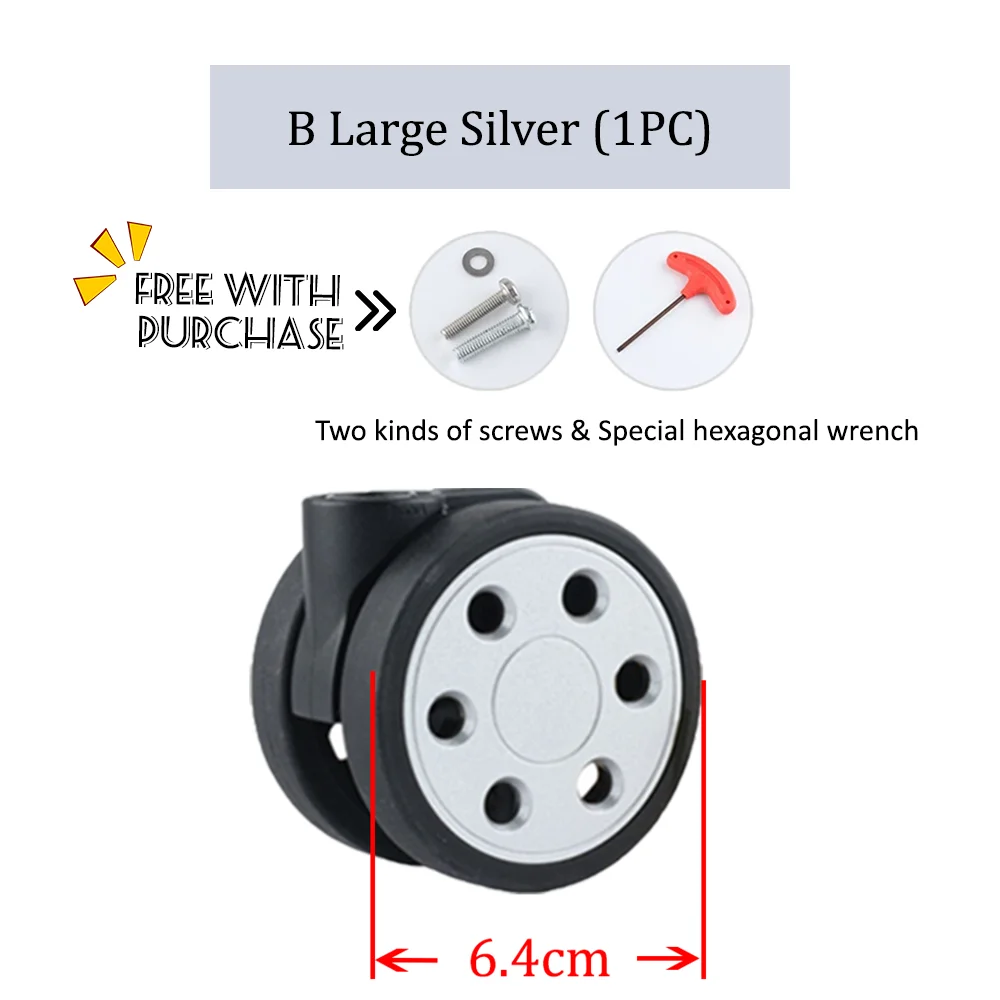 Suitable For Rimowa Wheels Universal Silent Universal Wheel Trolley Suitcase Pulley Accessories Repair Password Box Roller Parts