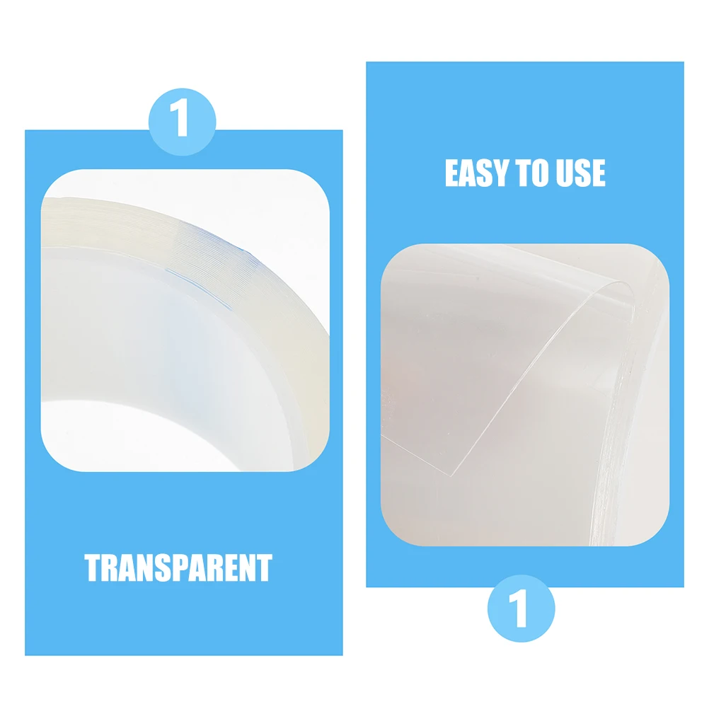 

2 Rolls Transparent Acrylic Sealing Tape Heavy Duty Window Weather Seal Adhesive Film No Residue Air Conditioner Insulation