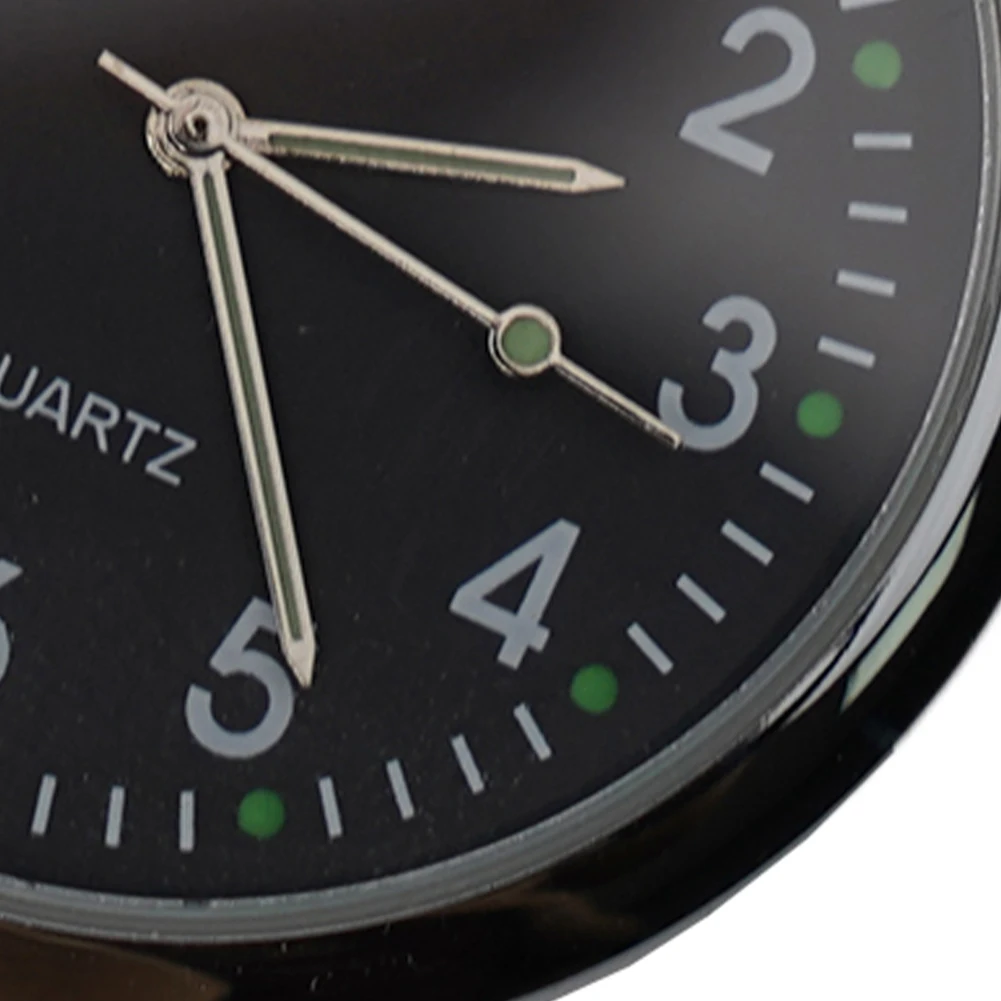 Air Vent Car Clock Watch Black Clock Dashboard Quartz Replaces Watch Accessory Decoration Luminous Parts Air Vent