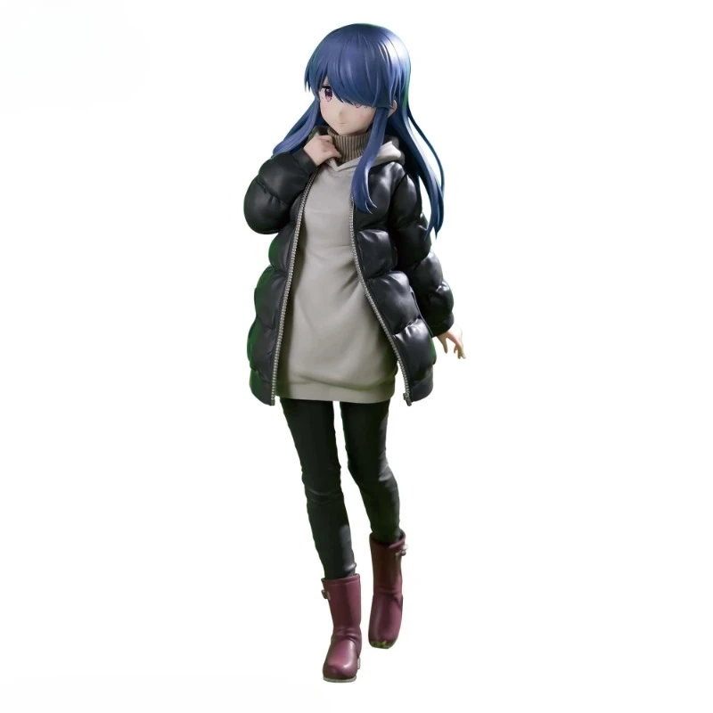 

Laid-Back Camp Kagamihara Nadeshiko Rin Shima 100% Original genuine PVC Action Anime Model Toys Figure Collection Doll Gift