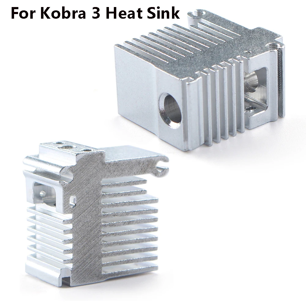 

Silver Metal Heat Sink for Anycubic Kobra 3 Hotend, Replacement Heatsink Cooling Radiator, 3D Printer Spare Parts Accessories