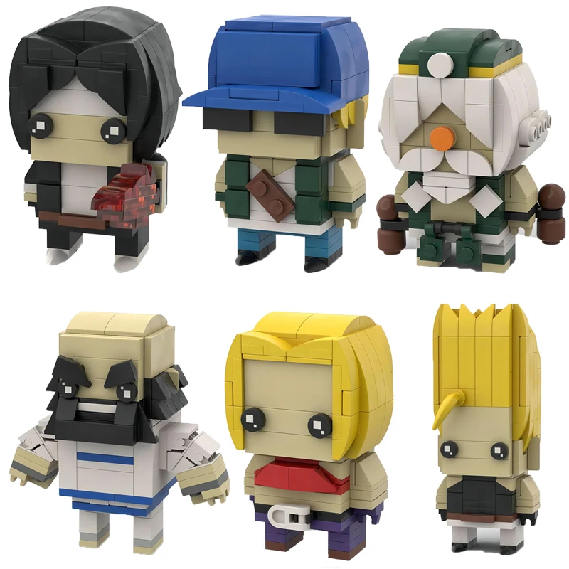 Gioco di combattimento arcade Pugno Personaggio dei cartoni animati Building Blocks MOC Kings Fighters Modello di assemblaggio in mattoni Puzzle Giocattolo per bambini Regalo di compleanno
