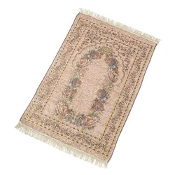 Muzułmańskie kultu maty dywaniki modlitewne Chenille bawełna islamski koc Home Decoration przybory kościelne przenośny dywan