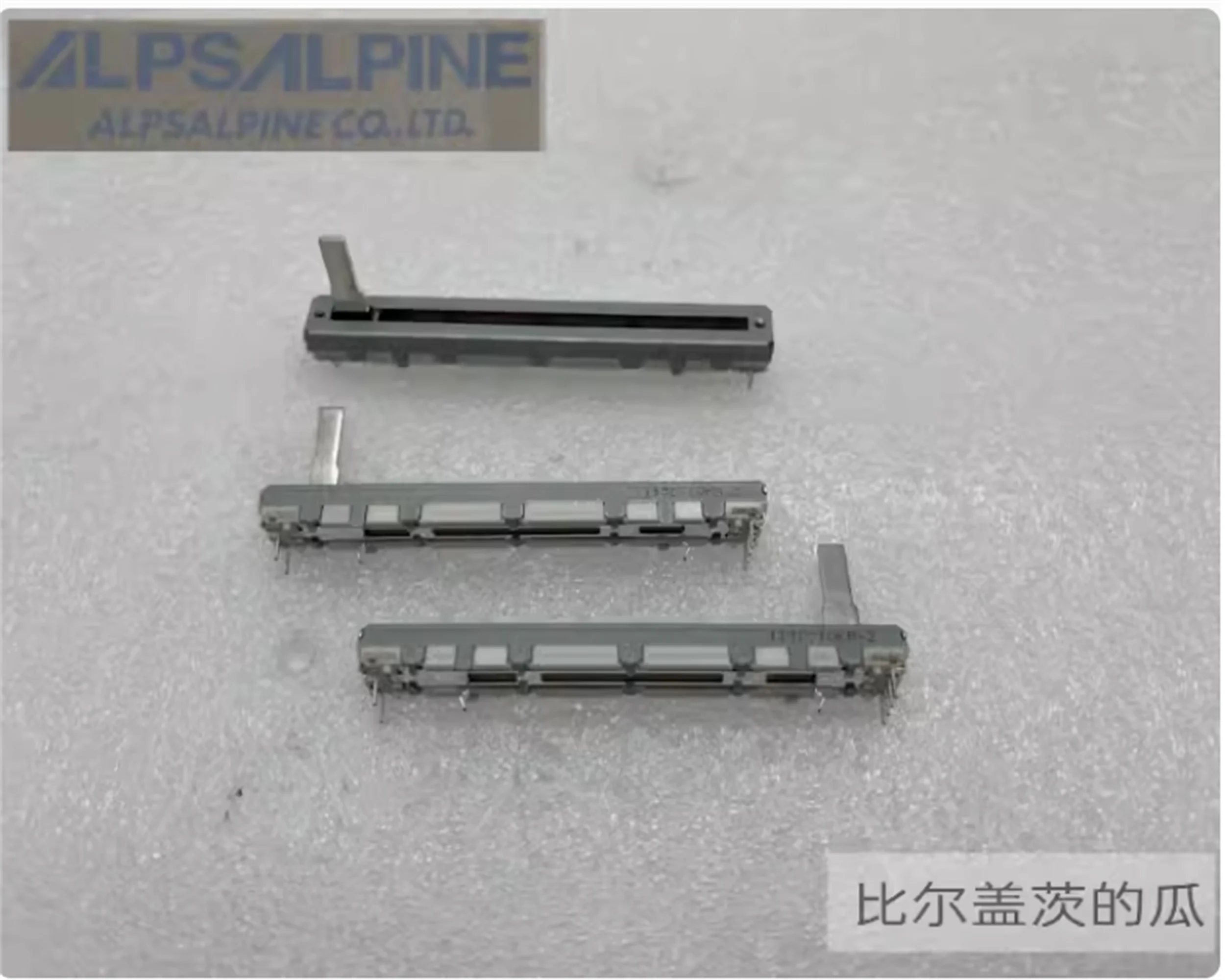 1 PCS ALPS Alps RS60112A6AOC dual direct sliding potentiometer 75mm B10K × 2 axis length 15mm