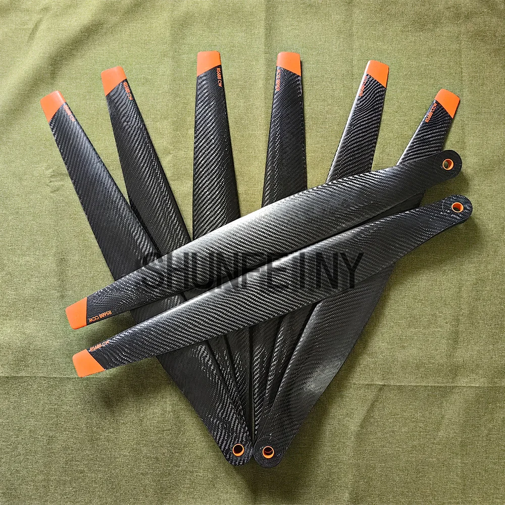 DJI T60 Upgraded Propellers (set of 8); made of carbon fiber, offering a combination of high strength and light weight.