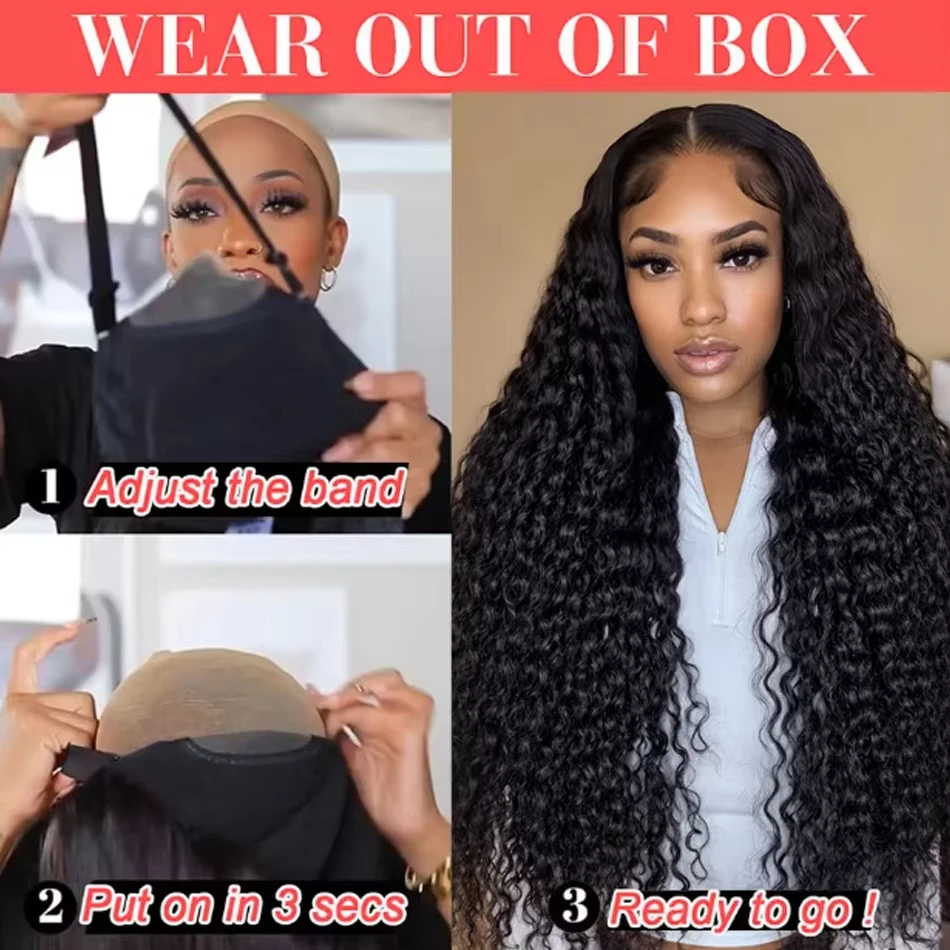 غلويليس مجعد الباروكات خصلات الشعر المستعار الإنسان موجة المياه 4x4 5x5 Hd الدانتيل إغلاق الباروكات 100% ريال قبل قطعها خصلات الشعر المستعار البرازيلي للنساء #5