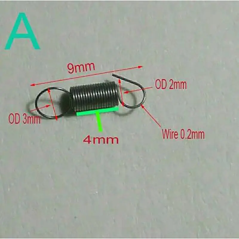 pequena tensao primavera extension springs micro wire 02x2x9 01