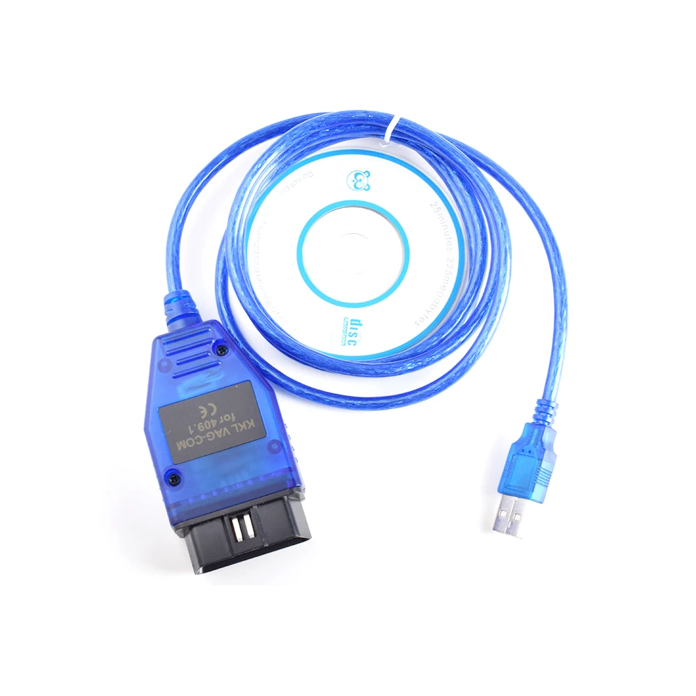

VAG409 OBD2 USB KKL COM 409.1 Интерфейс CH340T OBD2 Кабель