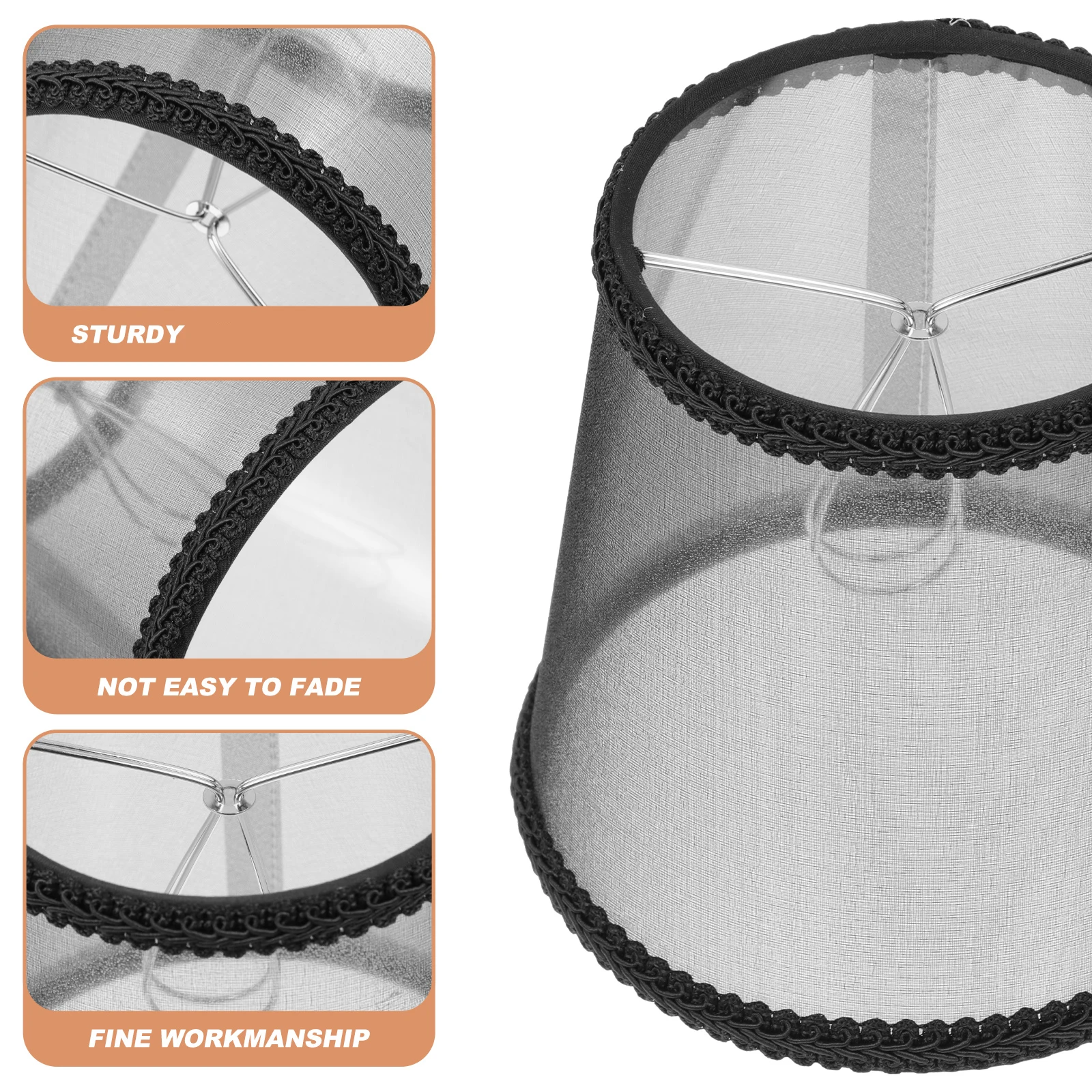 

Lamp Shade Cover Translucent Gauze Cloth Wrought Shade Accessories For Wall Floor Ceiling Lamps Dust Protection