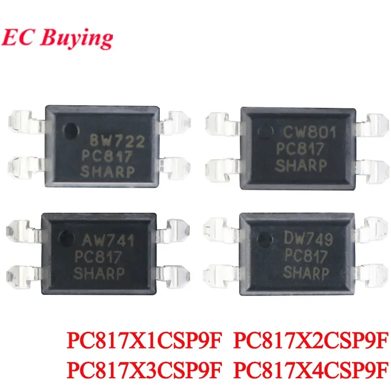 10pcs/lot PC817 PC817C 817C 817 PC817X2CSP9F PC817X3CSP9F PC817X1CSP9F PC817X4CSP9F SMD-4 Optocoupler IC Chip A B C D Gear