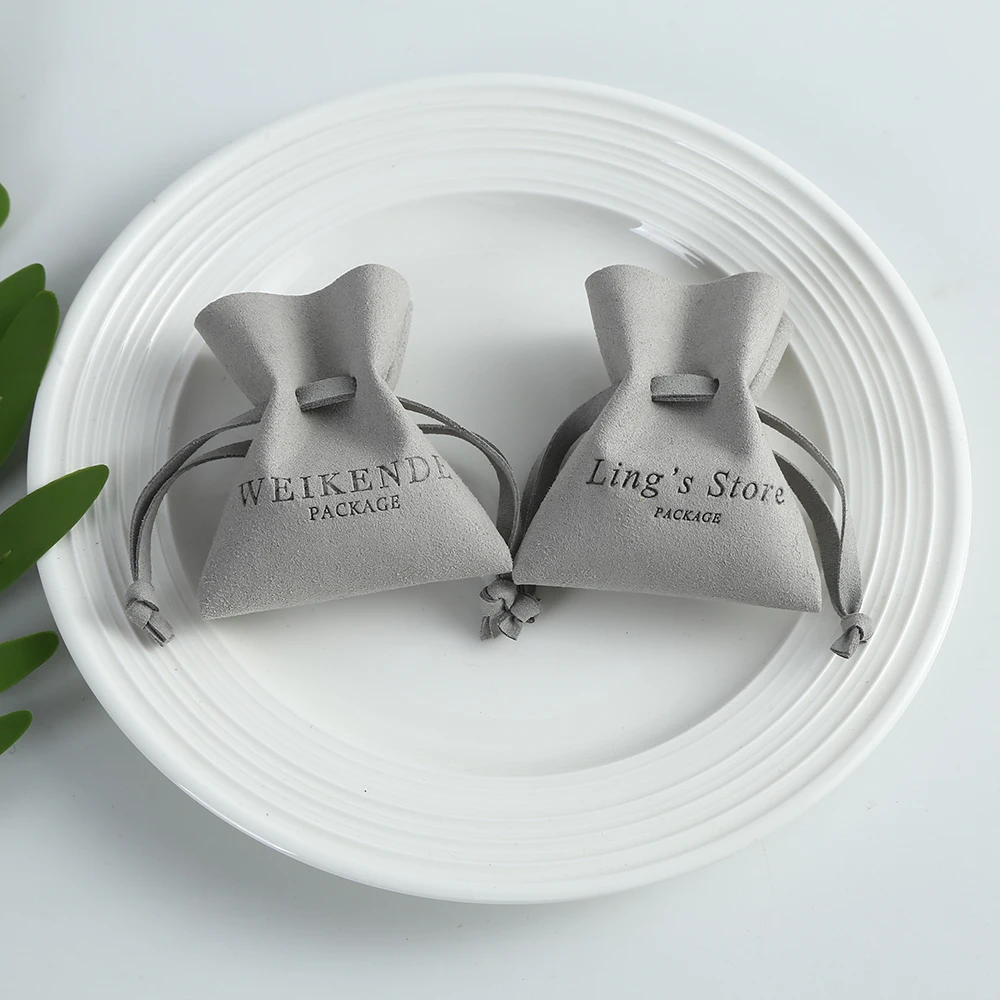 50 قطعة شعار شخصي مستحضرات التجميل ستوكات التعبئة والتغليف حقيبة الفطريات المفتوحة نمط الرباط تصميم حلوى الزفاف هدية كيس التخزين