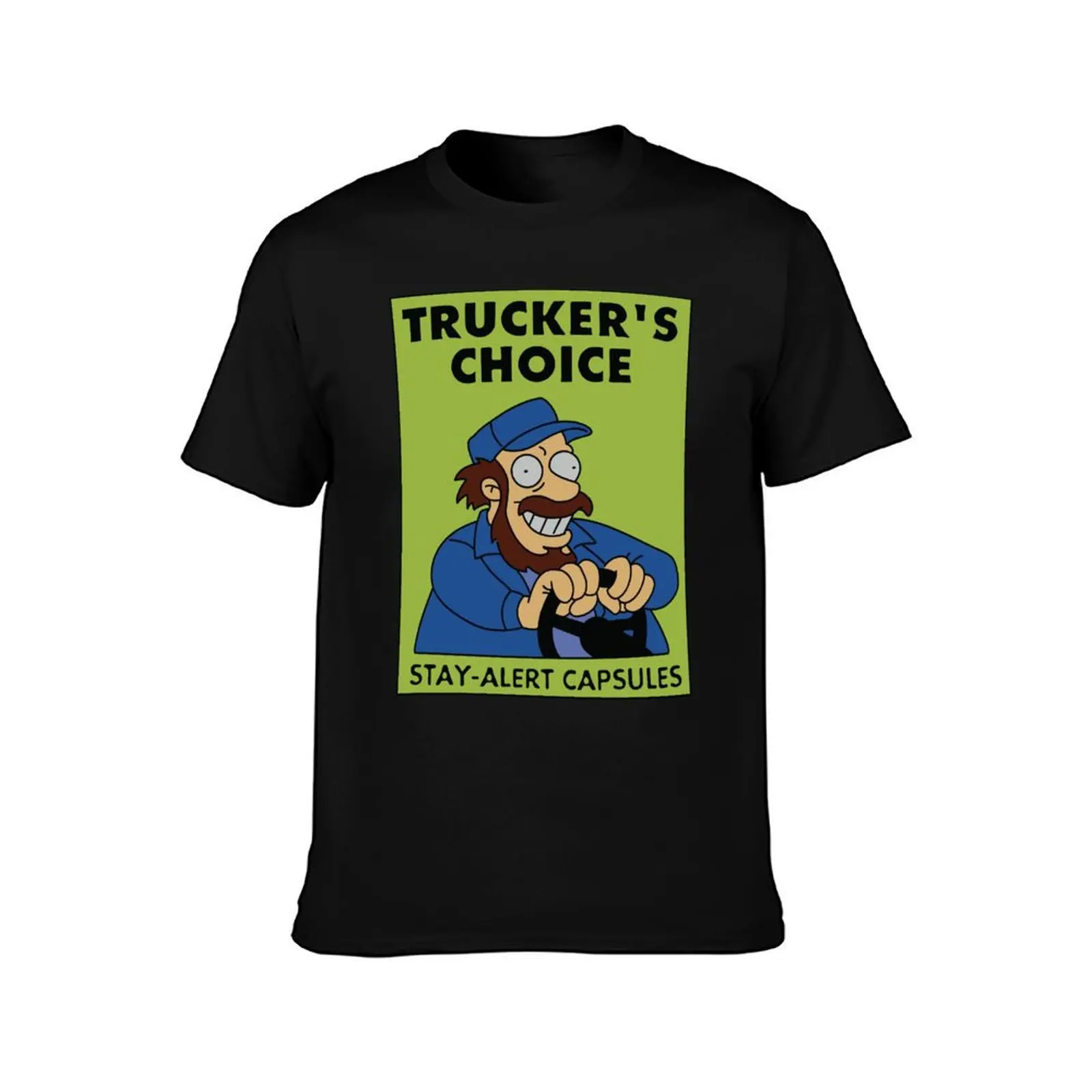 Trucker's Choice Stay-Alert Capsules T-Shirt Basic Solid Color Casual Tee Shirt