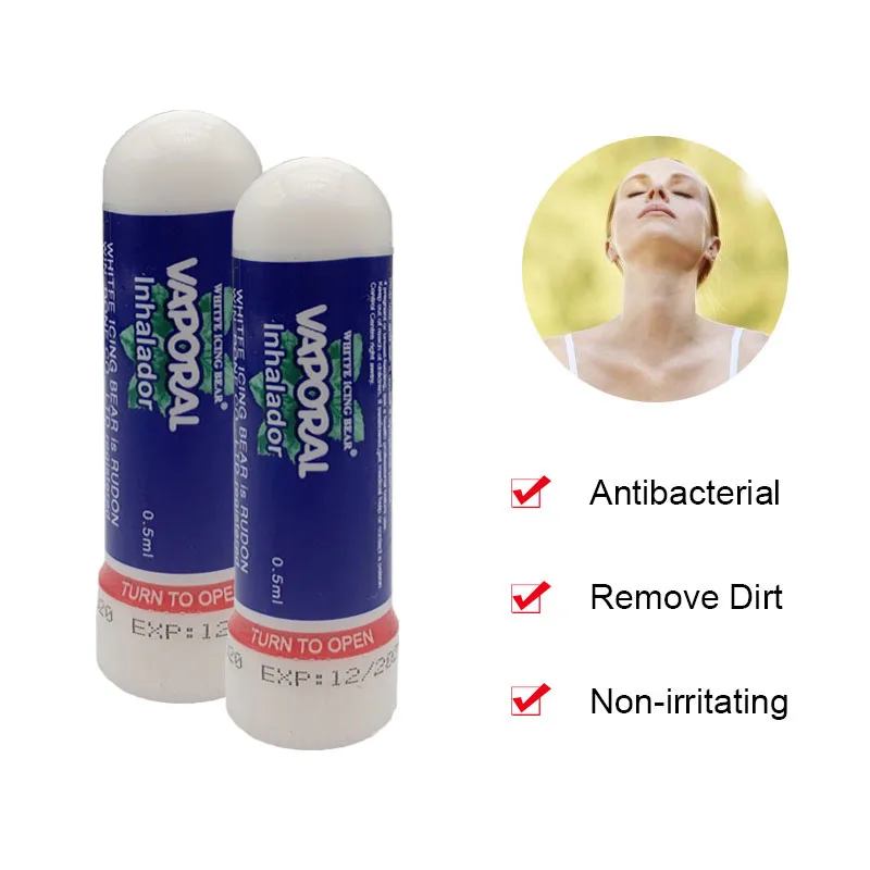 

1/3pcs Nasal Inhaler Stick Relieve Rhinitis Nasal Congestion Mint Extracts Dressing Headache Dizziness Refreshing Stick Inhaler