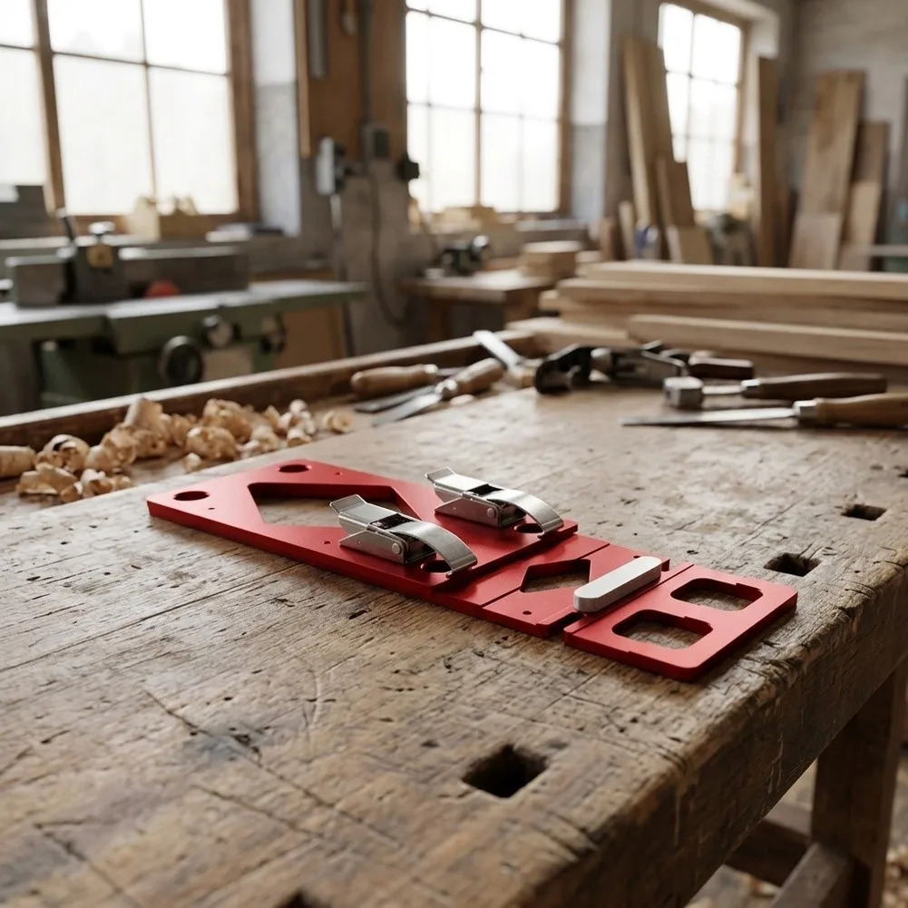 Aluminum Alloy Right-Angle Clamp with CNC-Machined Stops and Dual Clamping Points for Balanced Force Distribution