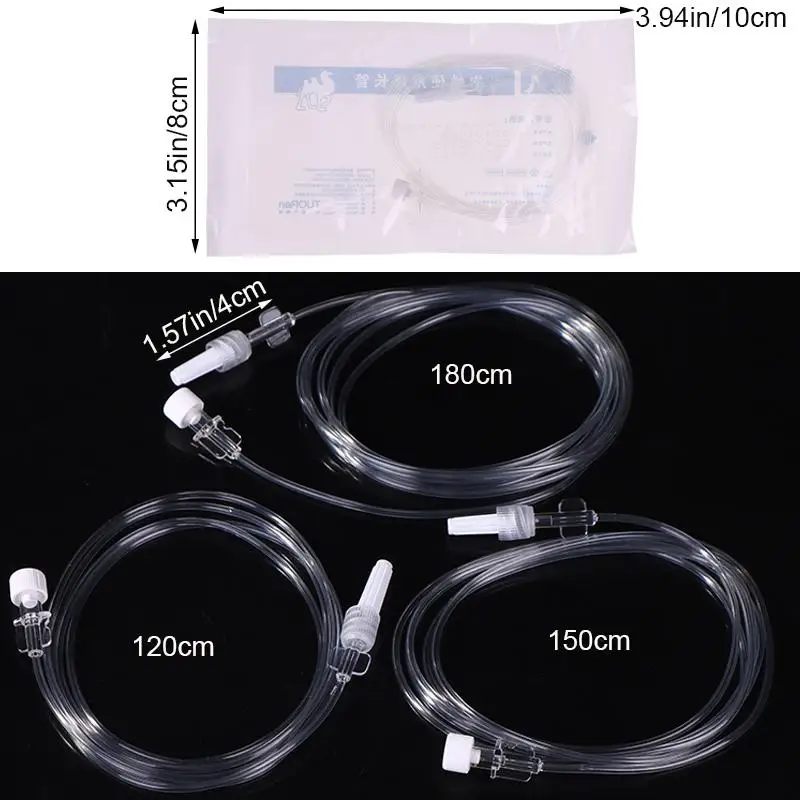 

120/150/180CM Medical Micro Pump Connect Line Infusion Extension Tube Disposable Sterile Iv Infusion Extension Line For Syringe