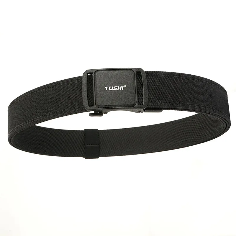 

Tactical Ratchet Belt Automatic Buckle Carrying Hanging Pouch Holster Gun Belt Outdoor Hunting Load-bearing Hard Heavy Belt