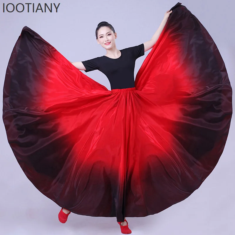 Spain Flamenco Dance Performer Dress Women Stage Performance Dancing Skirt 360/540/720 Degree Female Multiple Color Costume 2026