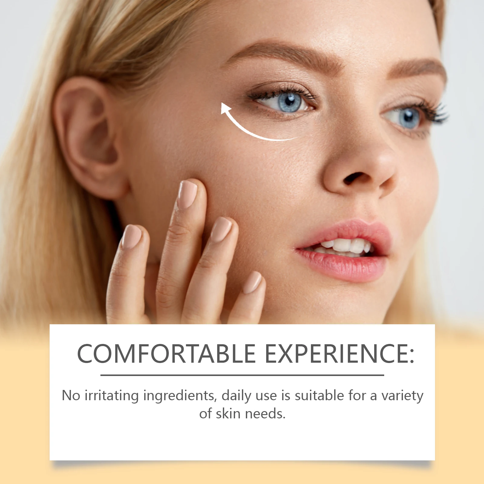 مجموعة العناية بقناع عين الكولاجين من سم النحل 50 مل + 10 قطع مرطبة تحت العين علاج العين القابل للذوبان للهالات السوداء ومكافحة الشيخوخة