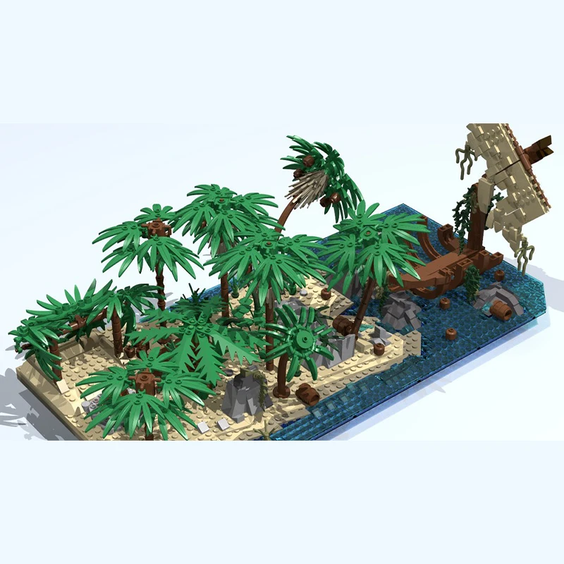 

NEW 1273PCS MOC Pirate Sailing Lost Sailor Model DIY Creative Ideas Assembly Building Blocks Birthday Gift Display Building Set