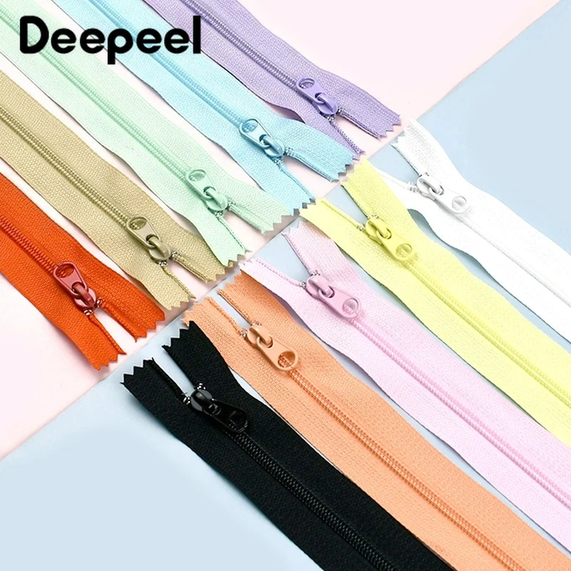 

5/10/20Pcs 3# Sewing Nylon Zipper 20cm Close-End Zips Tape for Clothes Closure Zip Pocket Decor Zippers Repair Kits Accessories