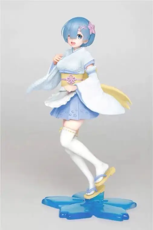 No box In stock! 2021 22cm Japanese original anime figure Rem kimono ver action figure