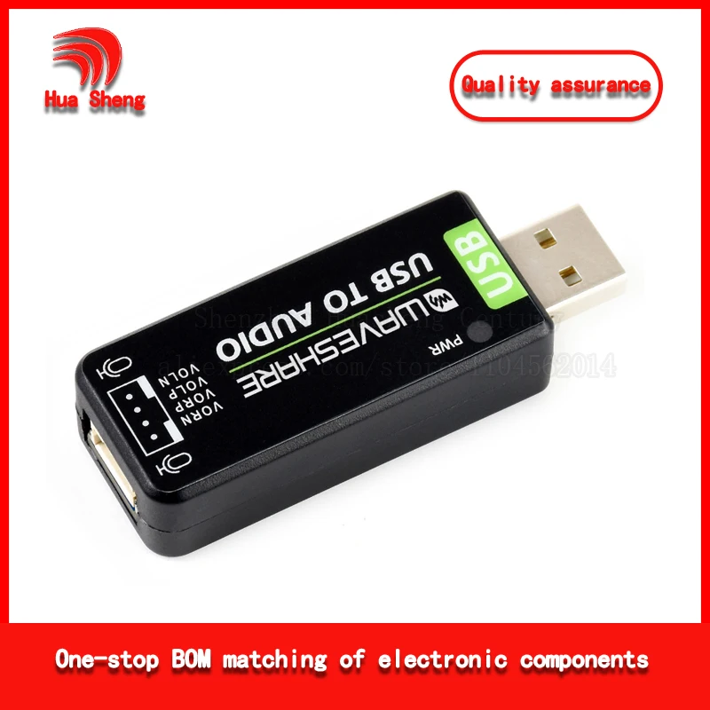 USB to Audio Module Sound Card Without Driver; External Audio Converter for Raspberry Pi/Jetson Nano/Visionfive2