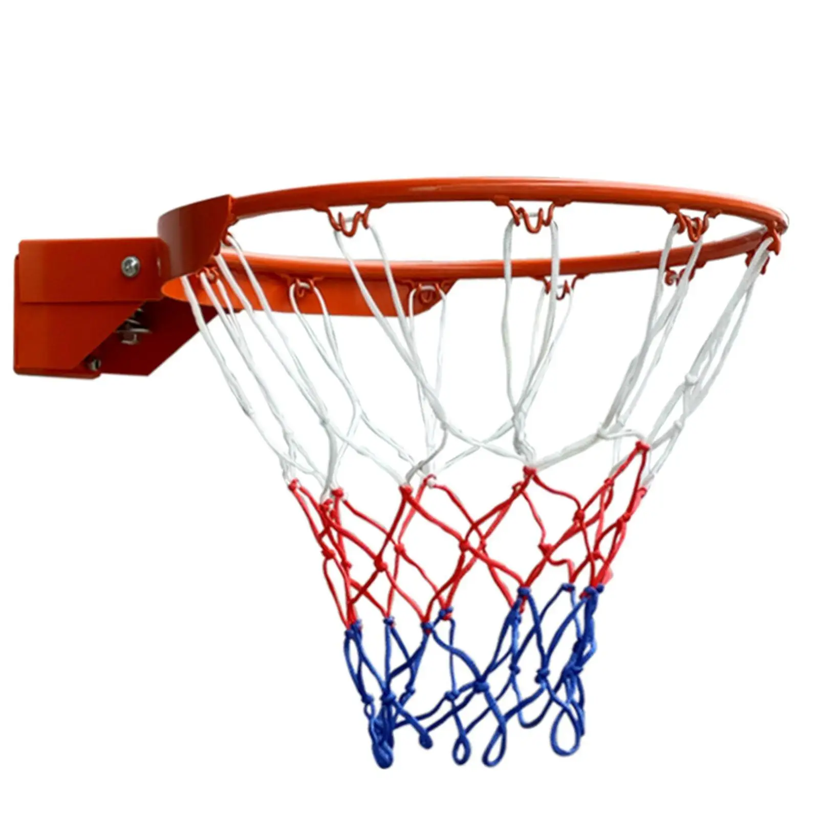 

18" Basketball Rim Easy to Install Portable Beginner Sturdy Accessories Basketball Hoop for Park Garden Traveling Outdoor Home