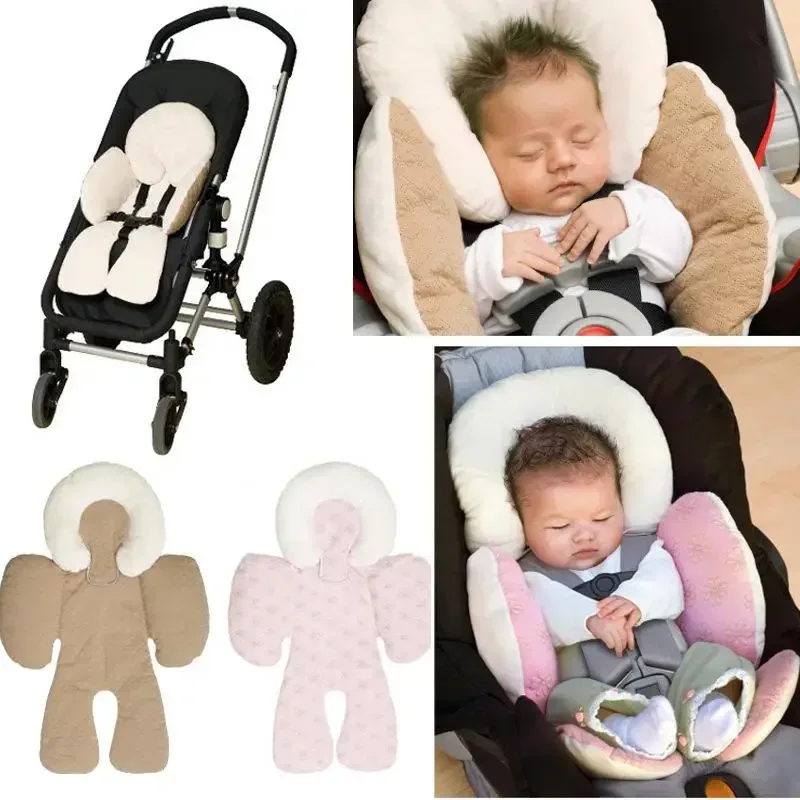 Boy Girl Car Seat Pad Cushion Head Body Pillow Kid Stroller Double Sided Cushion Baby Support Outlet Children Accessories