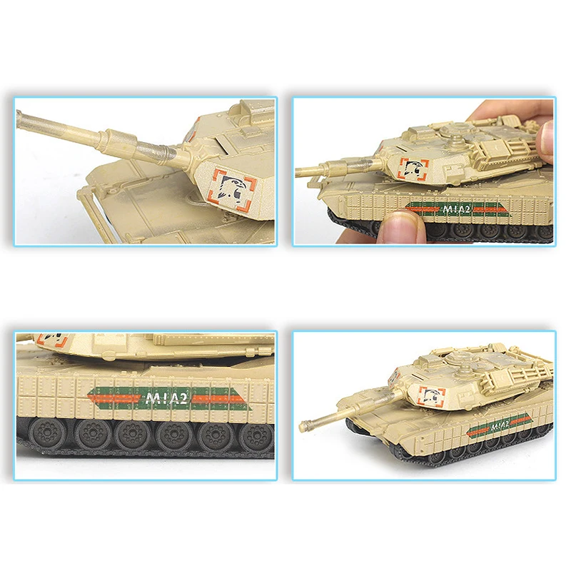 1/72 군사 무기 모델 블록 장난감 군용 공격기 M1070 탱크 수송기 M1A2 에이브람스 주력 전차 전투기 장난감