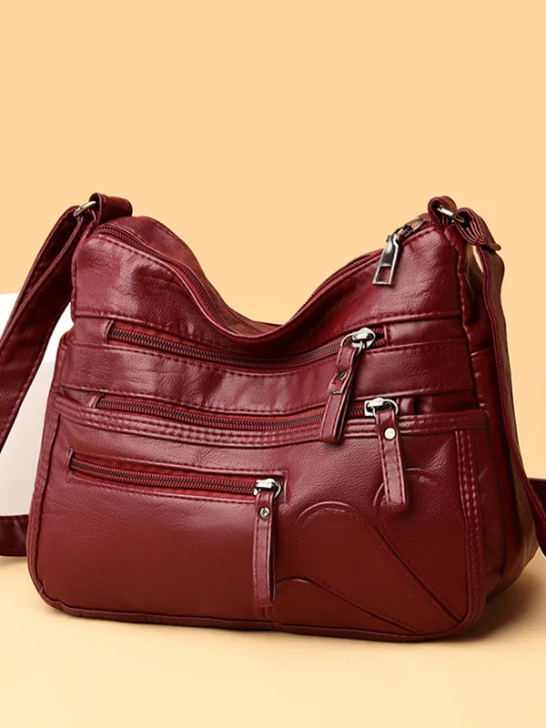 

Большая женская сумка-кроссбоди из мягкой кожи на одно плечо для женщин среднего и старшего возраста, повседневная, в стиле кэжуал