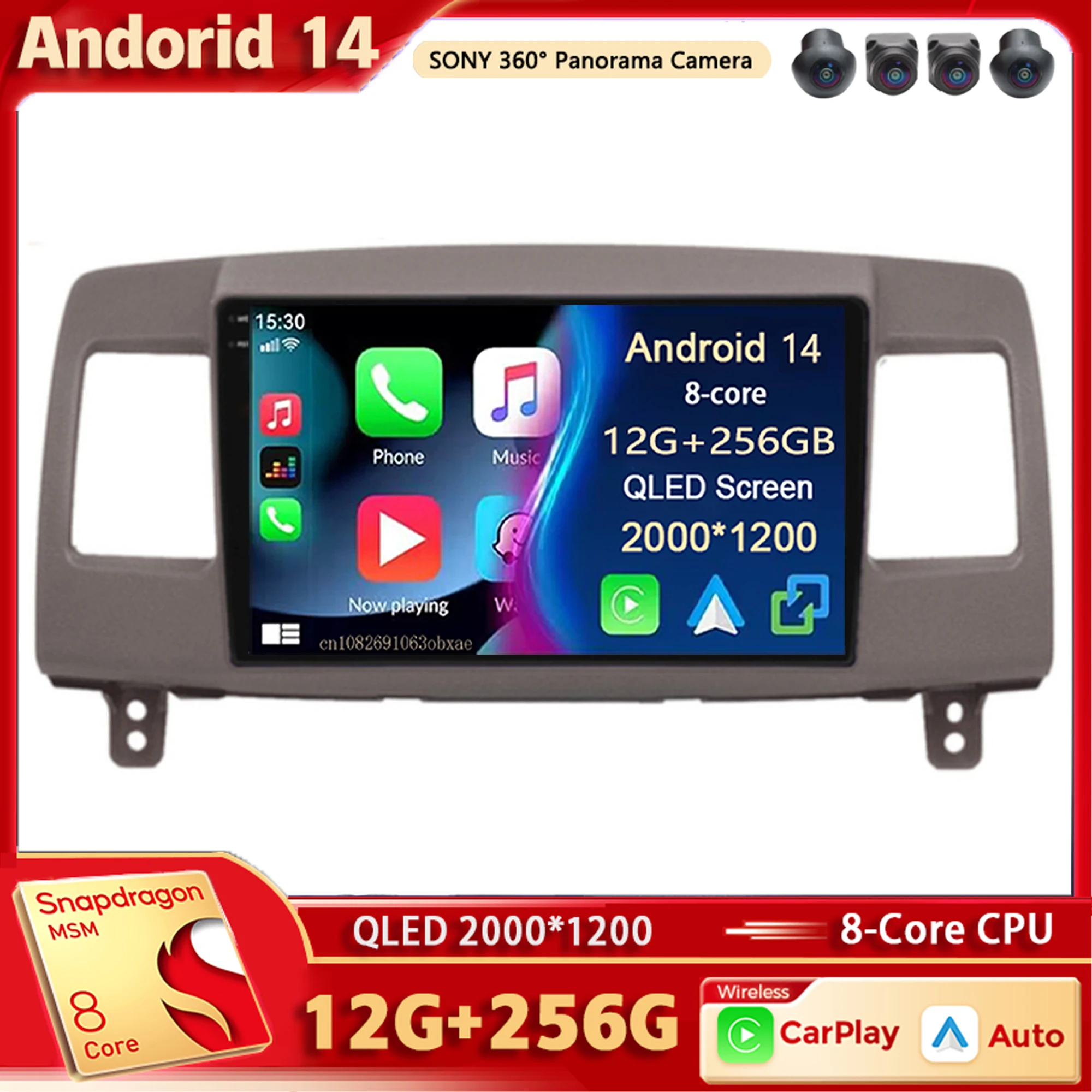 

Android 14 Car Radio Multimedia Player For Toyota Mark II 9 X110 2000-2007 Auto Carplay Car Stereo DSP wifi+4G Ai voice 2 Din BT