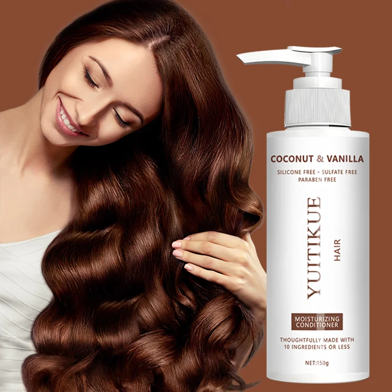 Coconut Vanilla Nourishing Conditioner Paraben Free Deep Moisturizer Soften Dry Coarse Frizzy Hair Treatment 150g