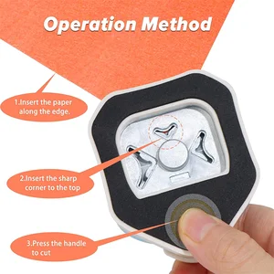 3 in 1、r 4/7/10 mmコーナーパンチ、角の丸い丸い、金属とプラスチック製、紙、カードのデザイン、スクラップブッキン用の工芸品用 10ベストセールスカスタマイズされたホールパンチ-6