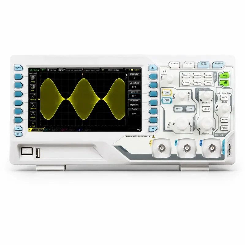 100MHz Digital Oscilloscope 2 Channel 1GSa/s Sampling Rate with Built-in Signal Generator Analog Input for Electronics