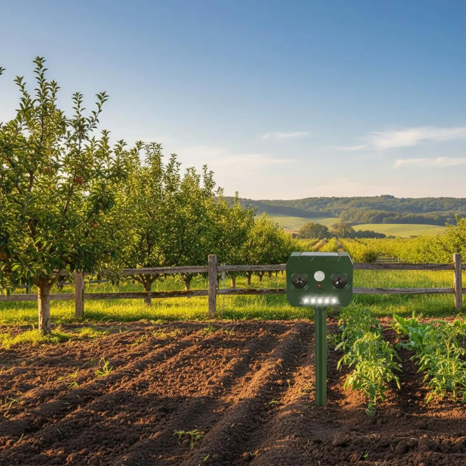 

Solar Critter Waterproof Sound Wave Sound Wave Discourager Weatherproof for Farmers, Orchard, Balcony