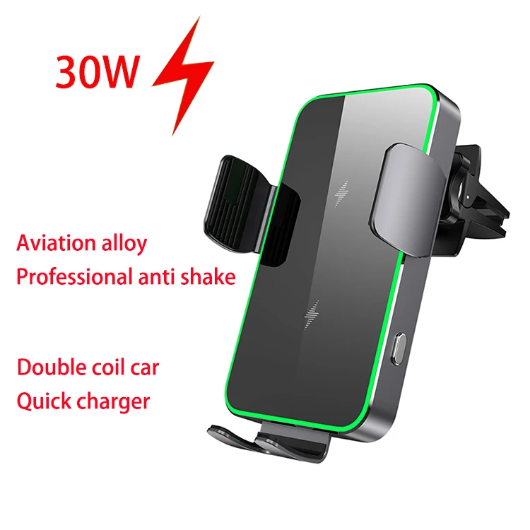 Qi2 Wireless Charger Car Phone Holder Air Vent Mount Stand For iPhone Samsung Cell Phone Support Fast Charging