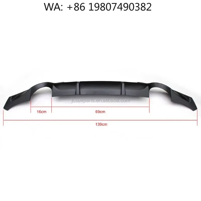 2009‑2013 Fiberglass Primer Unpainted Rear Bumper Diffuser Replacement Body Kit Fit For  G37 Coupe 2Door Car Mod Parts