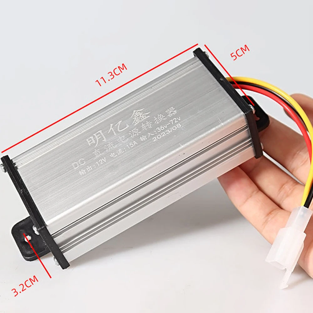 Adapter Transformer Voltage Converter 12V/10A/30A Brand New DC 36-72V Over-Voltage Protection For Electric Motorcycle