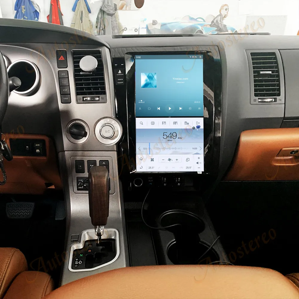 13.6 Inch Android13 Carplay Car Radio For Toyota Tundra 2007-2013 GPS Navigation Multimedia player head unit radio tape recorder