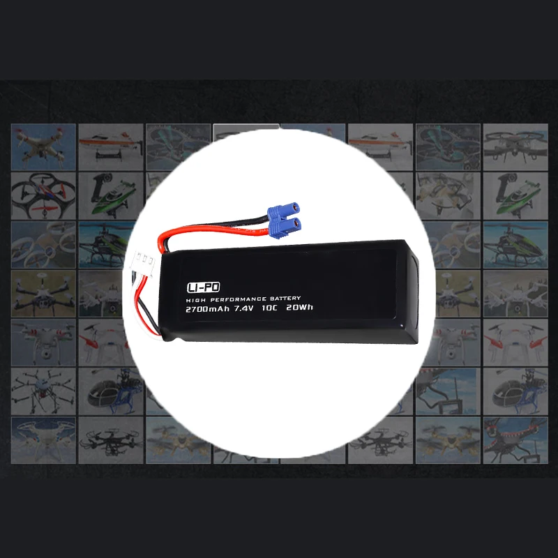 Originale per Hubsan H501S H501C H501W X4 7.4V 2700mAh 2S batteria lipo 20wh 10C batteria per RC Quadcopter Drone parti batteria