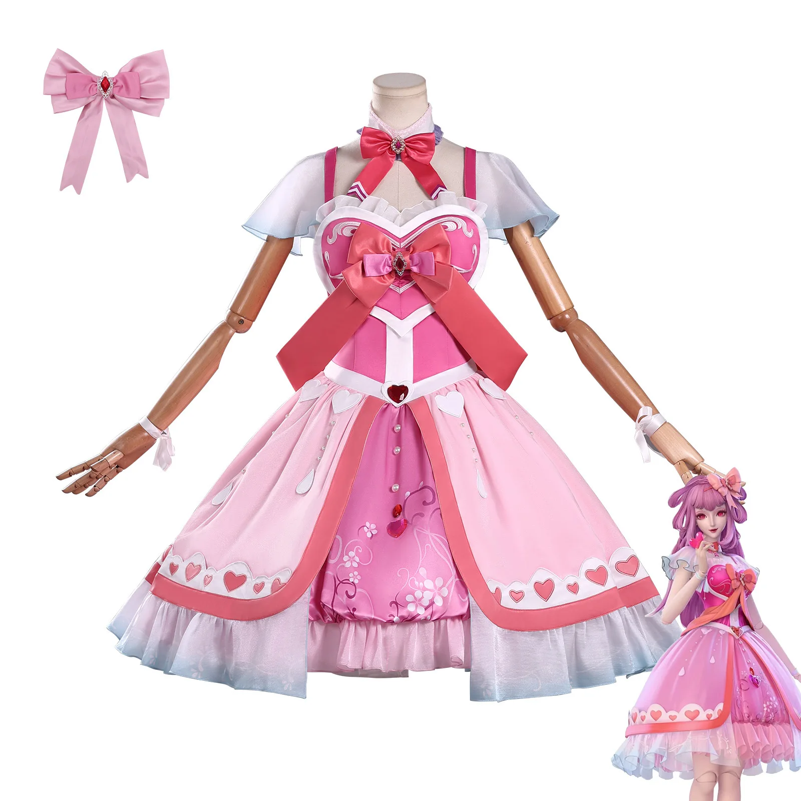 Nuevo Estilo de Disfraz de Cosplay de Hatsune Miku Ye Luoli, Sueño de Hadas Élficas, Vestido de Princesa Dulce y Fresco de Manga Corta