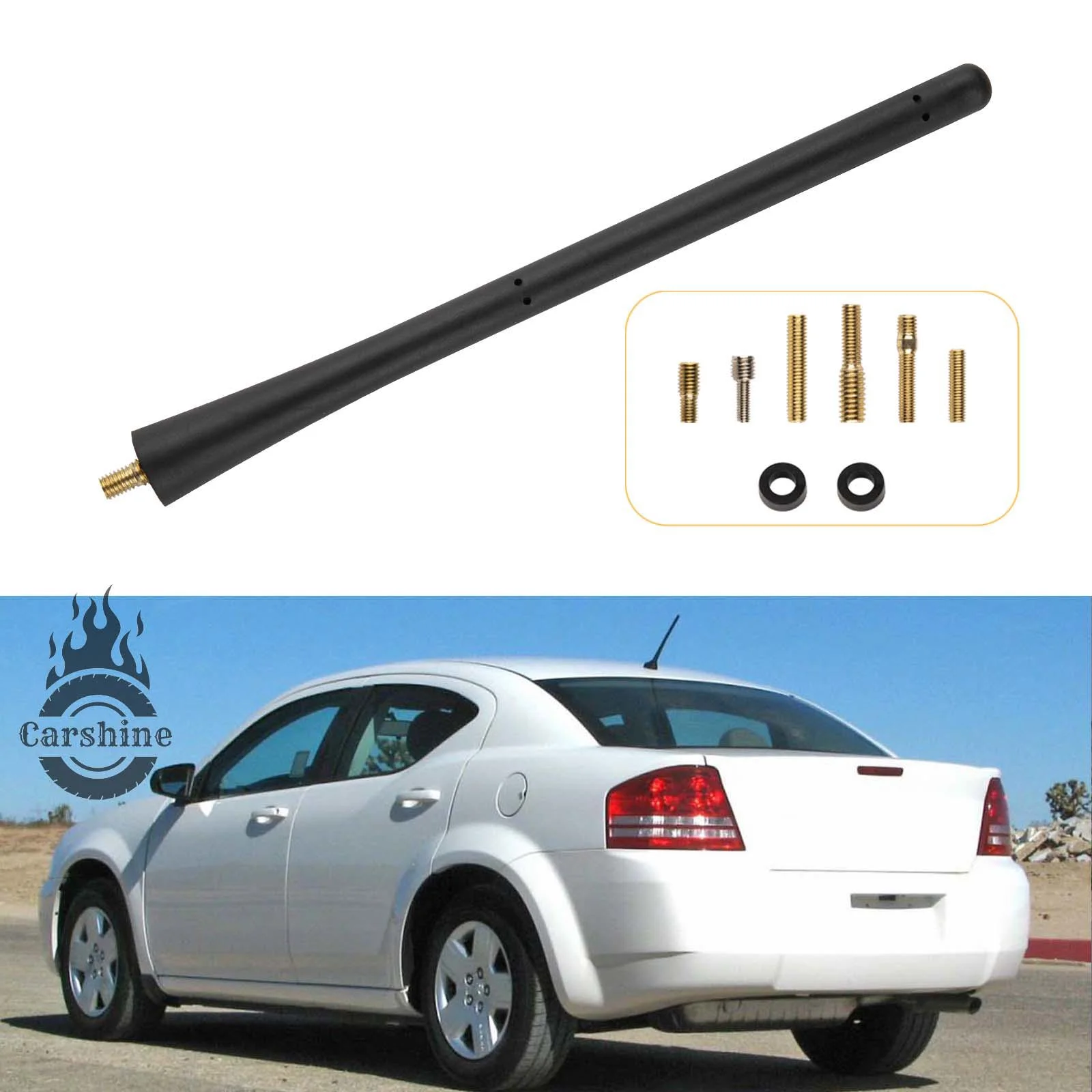 7" Aerial Black Sho…